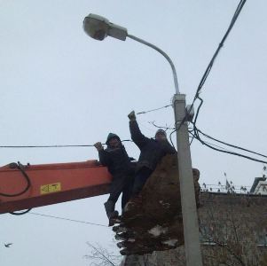 В Херсоне из-за непогоды проблемы с электроснабжением