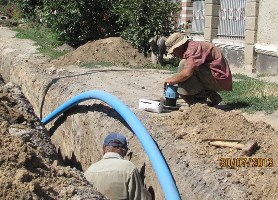 В Херсоне учатся прокладывать водопровод по принципу 50/50