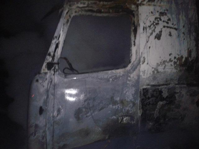 Вчера в Каховке сгорел грузовик
