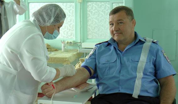 УМВД Херсонщины открыло свой банк - банк крови