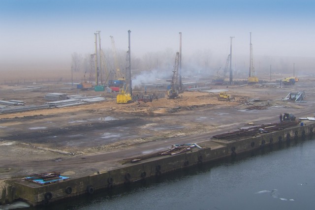Как строят речной терминал на Херсонщине