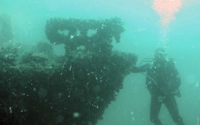 В Ягорлыцком заливе с затонувшего монитора «Ударный» подняли 1129 снарядов. Их там больше нет 