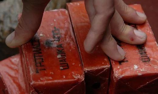 Полицейские изъяли тротил у жителя Бериславского района