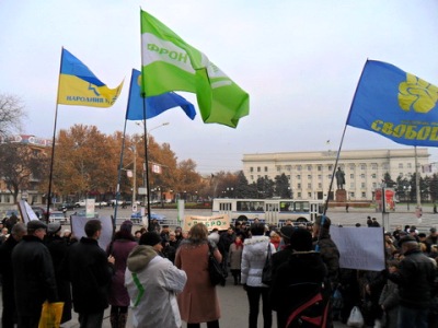В Херсоне предприниматели митинговали против политики Азарова