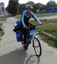 Через Херсонщину пройдет велопробег петербургского путешественника-дауншифтера в Крым