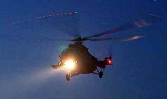 Херсонские вертолетчики отрабатывали ночные полеты