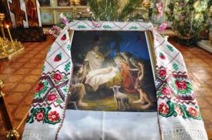В Голой Пристани замироточила икона Рождества Христова