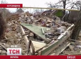 Дом в Каховке подорвала старушка "со странностями"