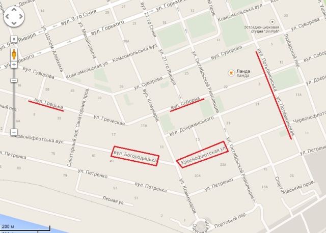 Сервис Google уже переименовал херсонские улицы