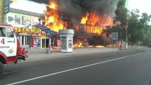В Новотроицке госохрана спасла магазин от пожара