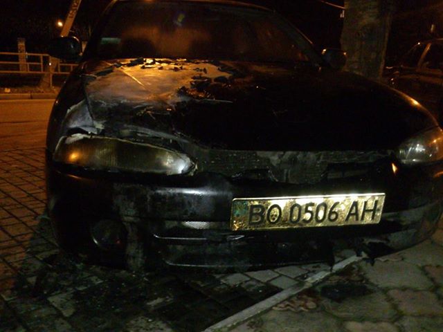 Руководителю облорганизации "Свобода" Олегу Гаврилко подожгли автомобиль
