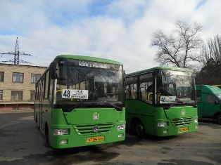 В Херсоне на маршруте появились два новых автобуса