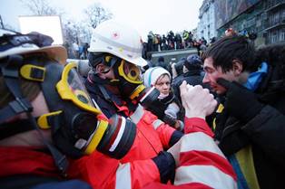 В Киеве на Грушевского за сутки пострадали 1,4 тыс. человек