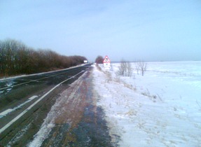 На автотрассе едва не замерз житель Новой Збурьевки