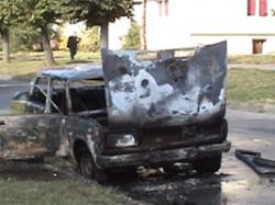 В пригороде Херсона горел автобус, а в Геническом районе - "Жигули"