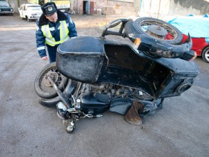 Мотоциклист протаранил церковь на Херсонщине
