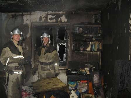 В Цюрупинске на пожаре погиб местный житель