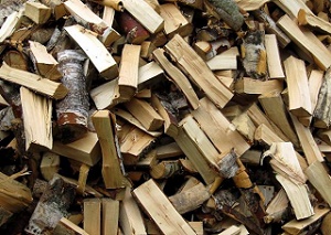 Жители Геническа заготавливают на зиму дрова