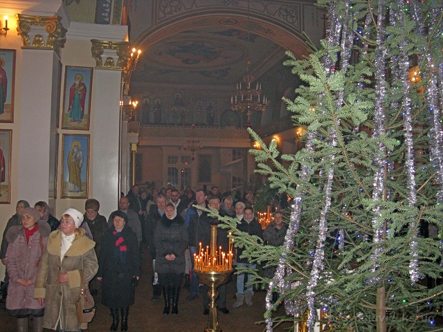 Праздник Рождества Христова в Свято-Духовском кафедральном соборе Херсона