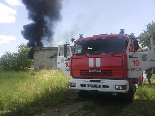 В Надднепрянском пожарные ликвидировали загорание в трансформаторной подстанции