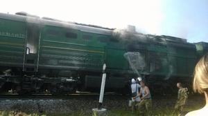 Поезд "Львов-Херсон" сегодня опоздал на 2 часа из-за пожара на железной дороге