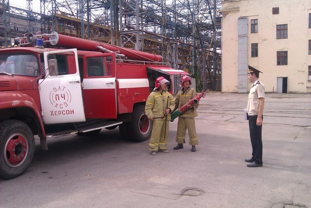 НА ХСЗ тренировались тушить пожар