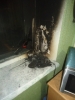 В пятиэтажке в Херсоне горело окно