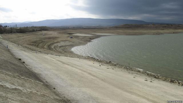 Оккупированный Крым на грани дефицита воды: вслед за Белогорским начало мелеть Тайганское водохранилище