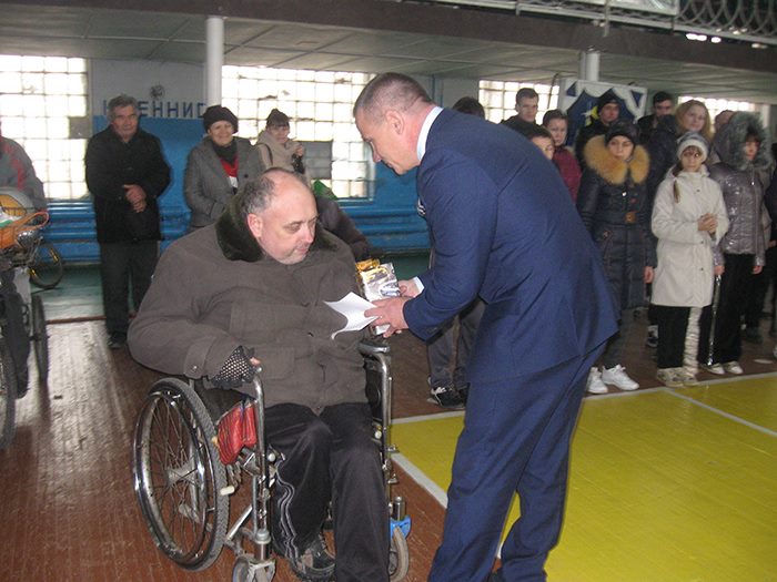 В Геническе спортивным соревнованием отметили День инвалида