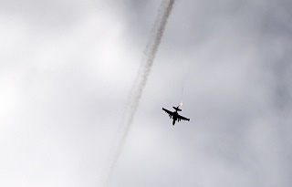 Вчера самолет оккупантов летал вдоль границы с Крымом