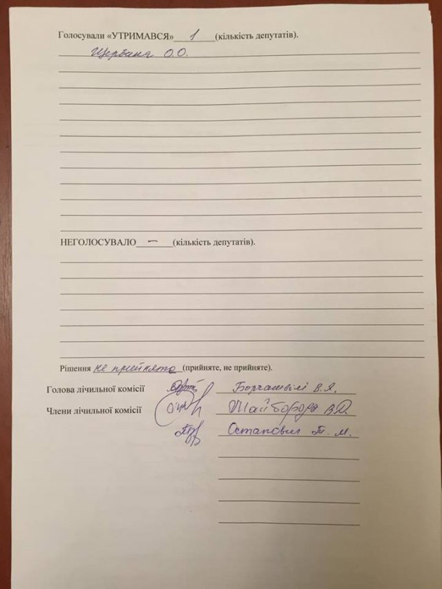 Райтаровский обратился в СБУ и прокуратуру по поводу незаконных голосований райсовета
