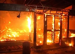 В Железном Порту горело местное кафе "Бочка"