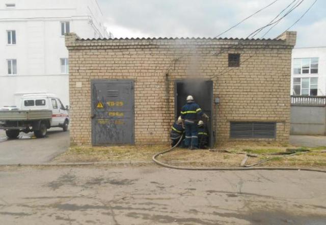 В Новой Каховке  произошел пожар в трансформаторной подстанции