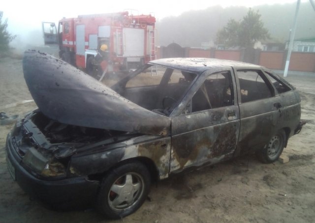В Голопристанском районе сгорел гараж вместе с авто