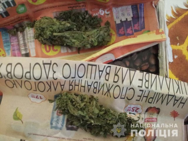 У жителя Каховки полицейские изъяли пистолет, гранату и марихуану