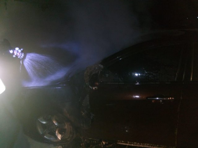 Ночью на Таврическом горел автомобиль