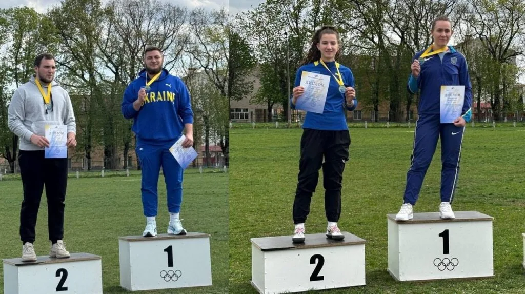 Херсонські спортсмени здобули золото та срібло на Кубку України з метань