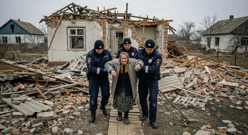 61-річна жителька Милівської громади виїхала з розбитого села на Херсонщині