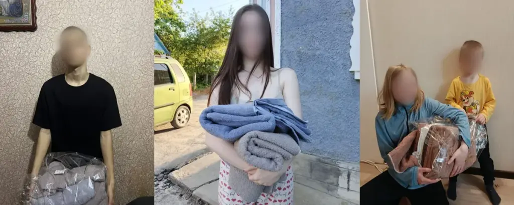 Чаплинська громада отримала рушники для 25 дітей від благодійників