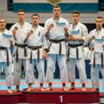 Каратисти з Херсона з медалями на п'єдесталі під час чемпіонату України в Одесі