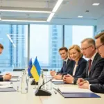 Голова Херсонської ОДА Олександр Прокудін підписує угоди про співпрацю з представниками європейських регіонів