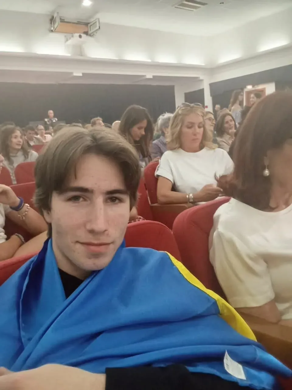 Саксофоніст Сінезій Горбовський на музичному конкурсі в Італії 1