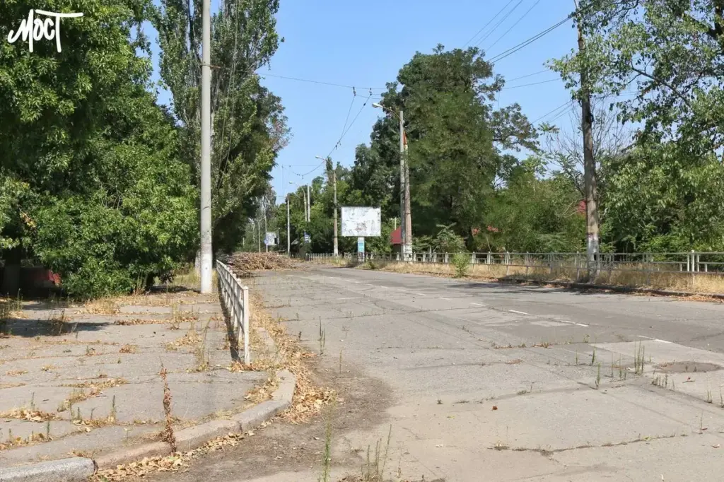 Перекопська вулиця в Херсоні майже зруйнована обстрілами