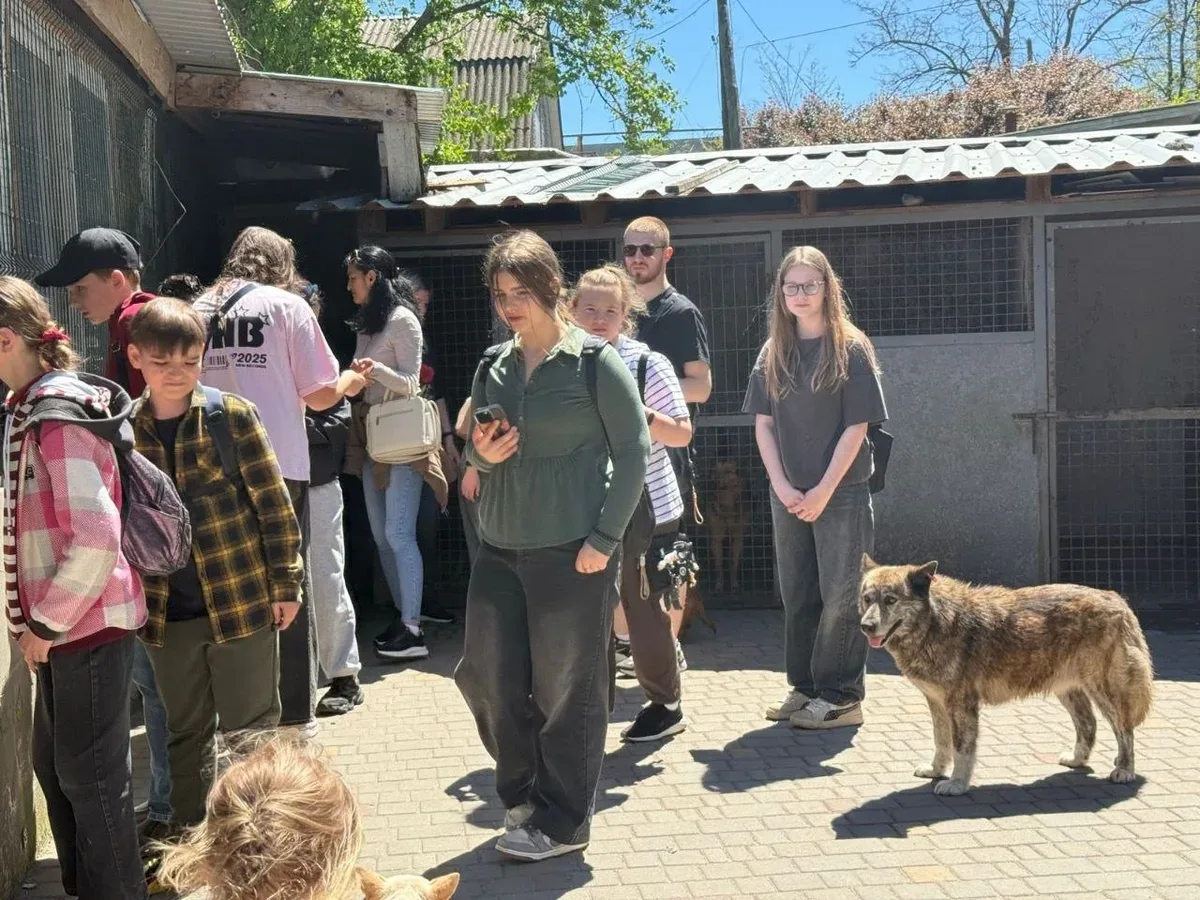 Переселенці з Херсонщини передають допомогу та вигулюють тварин у притулку в Одесі 2