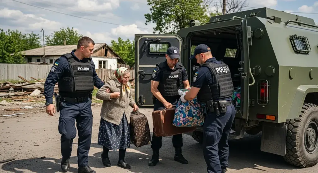 Поліцейські вивезли 72-річну жінку з прифронтового села на Херсонщині