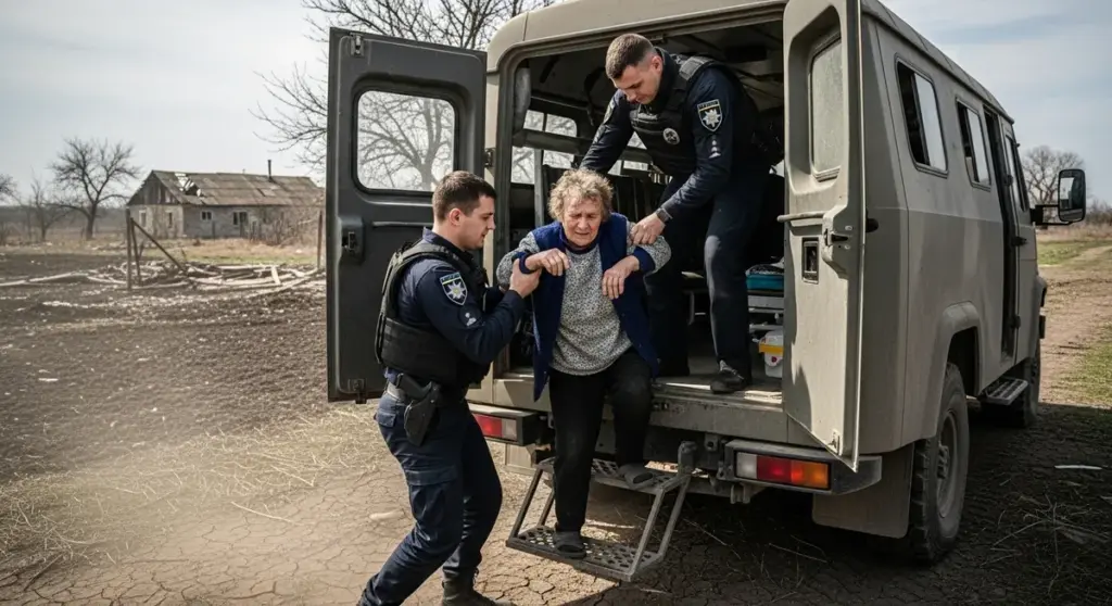 Поліція евакуювала жительку Новорайська з переломом руки під російськими обстрілами