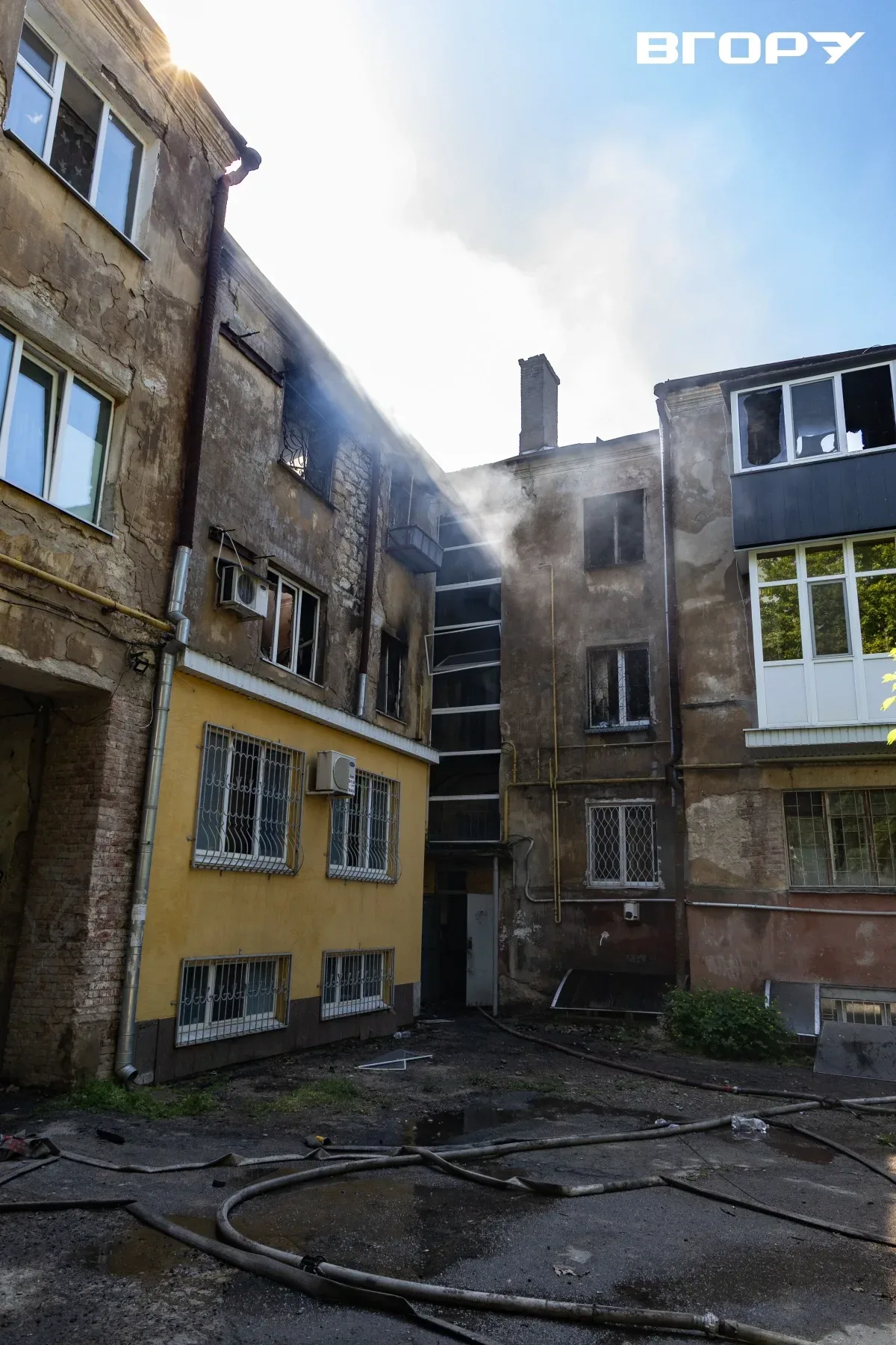 Наслідки російського обстрілу в Херсоні 16 травня, зруйновані та пошкоджені будівлі 9