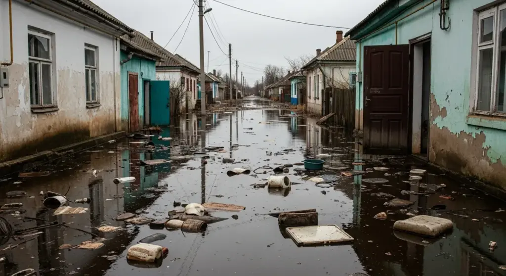 Сиваське на Херсонщині підтопило стічними водами – окупанти мовчать