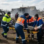 Рятувальники надають допомогу постраждалим від атаки дронів у Новоолександрівській громаді на Бериславщині