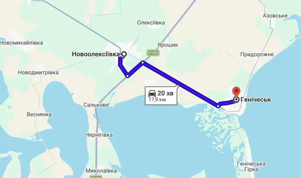 Українські “Дикі шершні” атакують трасу Новоолексіївка-Генічеськ